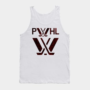 Distresed red Montreal pwhl logo Tank Top